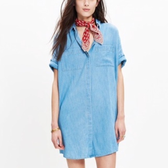 Madewell Dresses & Skirts - Madewell oversized denim shirt dress